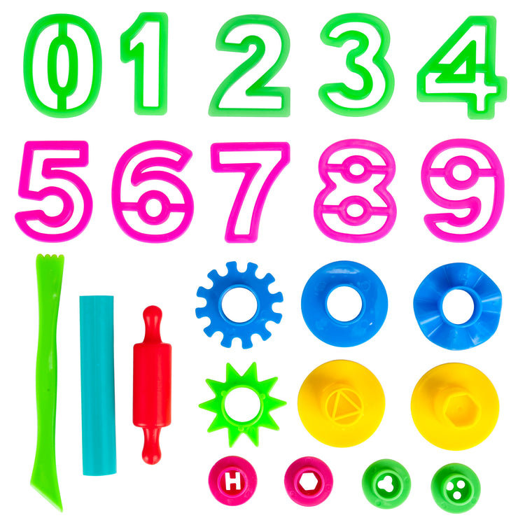 40 Pack Of Party Favors Play Dough + 40 Dough Tools - Bulk Party Pack