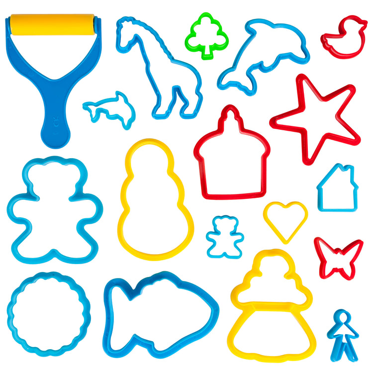 40 Pack Of Party Favors Play Dough + 40 Dough Tools - Bulk Party Pack