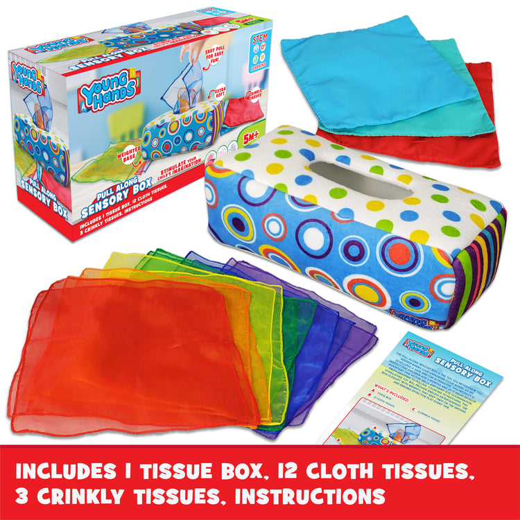 Sensory Pull Along Toddler Infant Baby Tissue Box: Youngs Hands Sense and Grow from Creative Kids