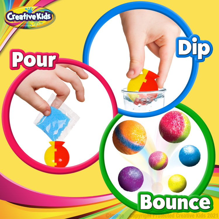 Make Your Own Bouncy Ball DIY Craft Kit For Kids Individual 12 Pack Bulk Activity Set