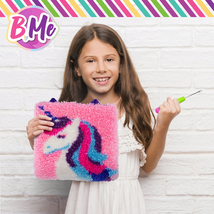 Ultimate Unicorn Latch Hook Kit for Kids from B.Me Crafts