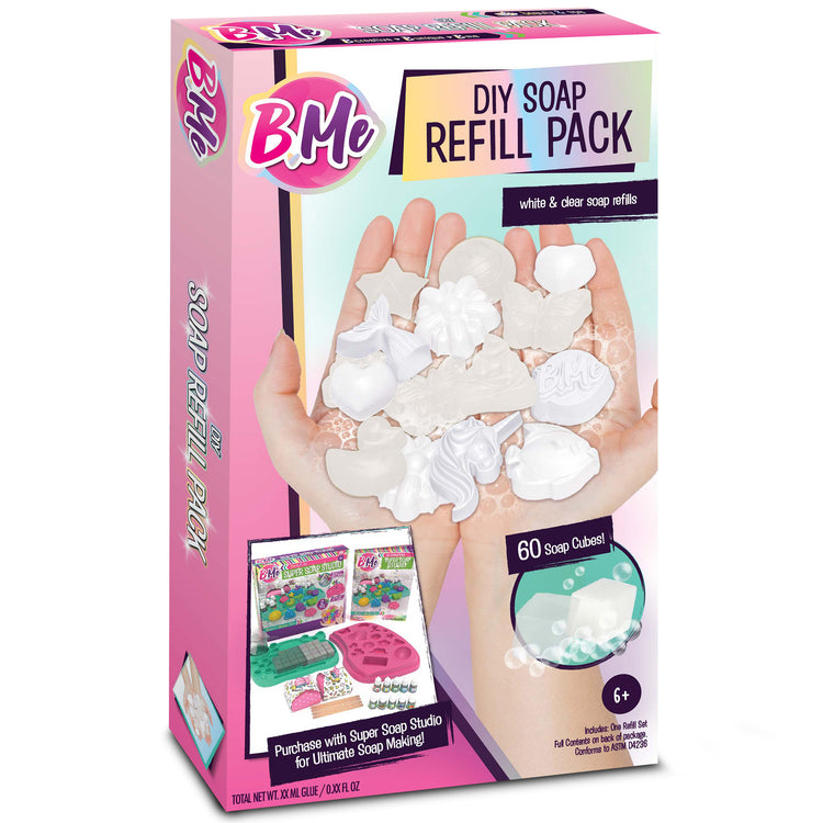 DIY Soap Making Kit Refill Pack - 60 Soap Cubes for The Super Soap Studio Kit