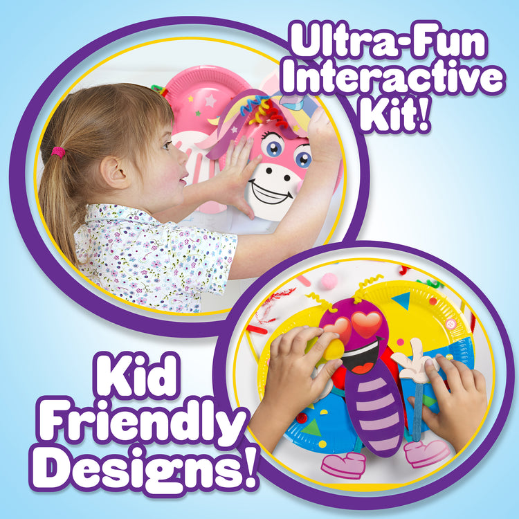 Creative Kids Make & Play Plate Craft Kit - Make 8 Paper Plate Characters