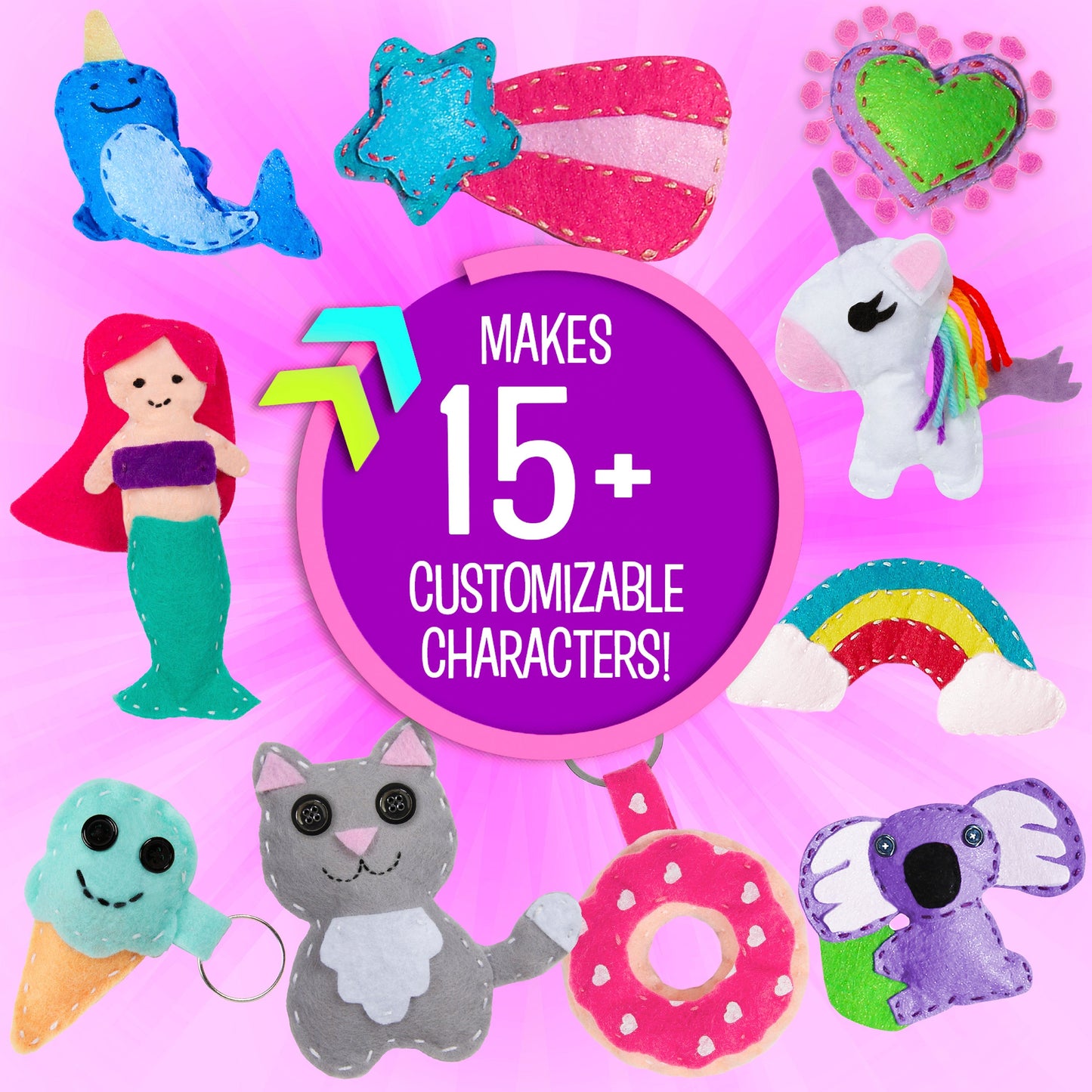 Felt Fun Sewing Kit for Boys and Girl from B.Me