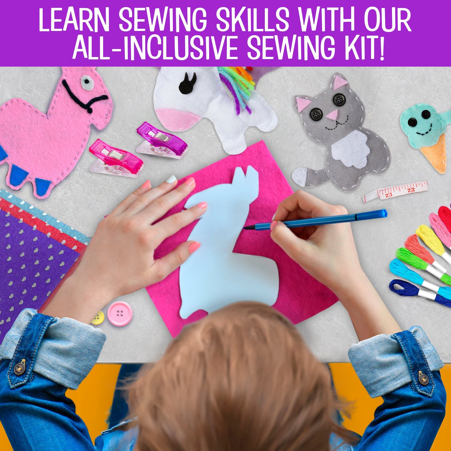 Felt Fun Sewing Kit for Boys and Girl from B.Me