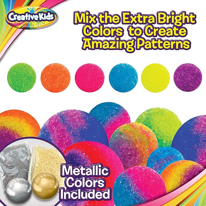 Magic Bouncy Ball Factory Set - Make 75 Stunning DIY Bouncy Balls, Including Light-Up Magic Balls!
