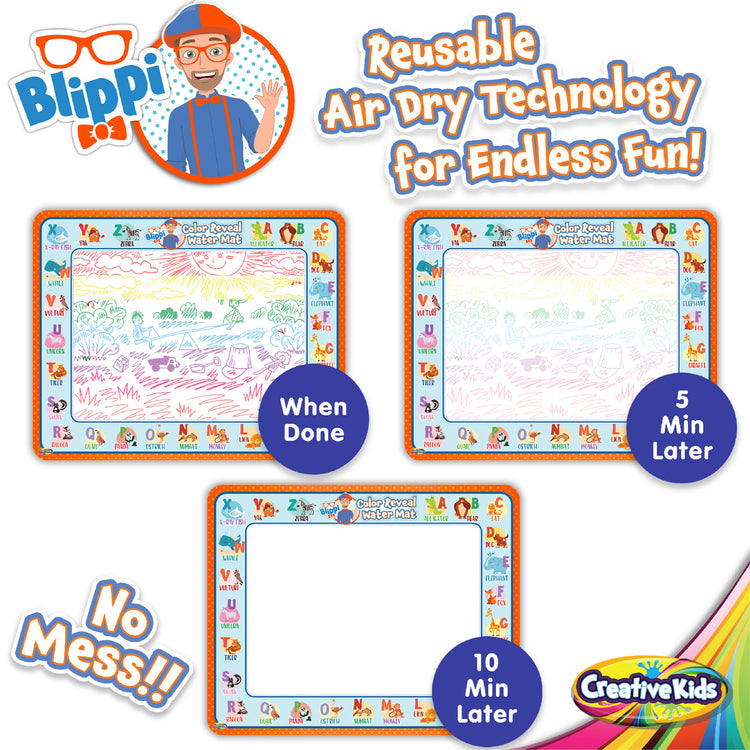 Blippi Water Doodle Mat by Creative Kids – Magic Water Drawing Mat