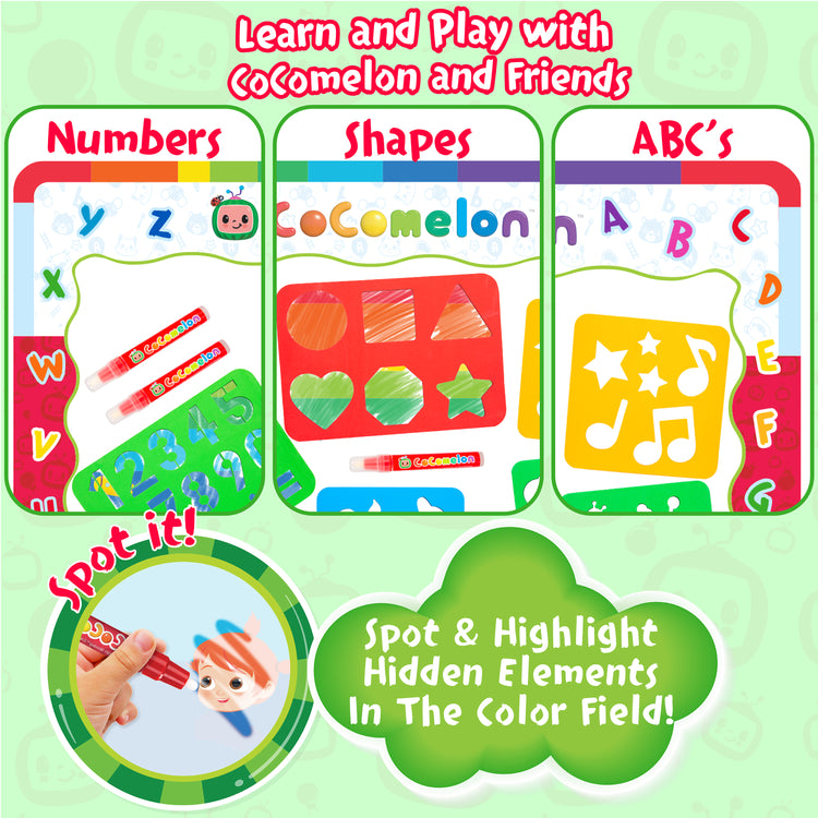 Cocomelon Water Doodle Mat - Magic Doodle Play Mat with Stamps, Stickers & More Ages 2+