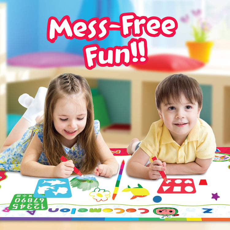 Cocomelon Water Doodle Mat - Magic Doodle Play Mat with Stamps, Stickers & More Ages 2+