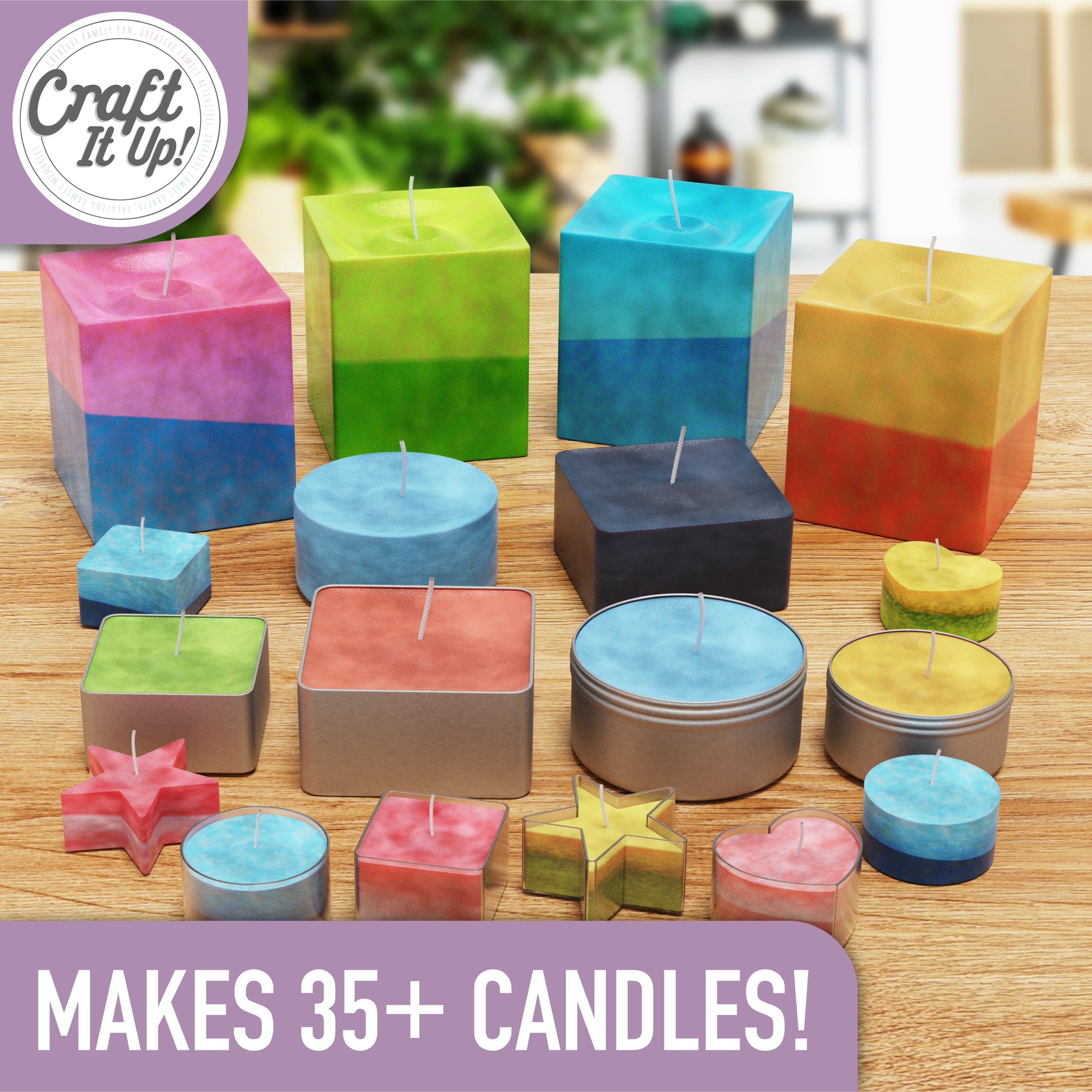 Hapinest DIY Candle Making Kit for Kids Girls Teens Adults | Beginner Arts  & Crafts Make Your Own Candle Set | Starter Kit