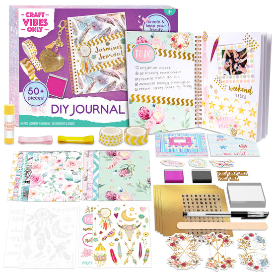 Scrapbook Kit For Girls Diary Journal Set For Kids DIY Cute