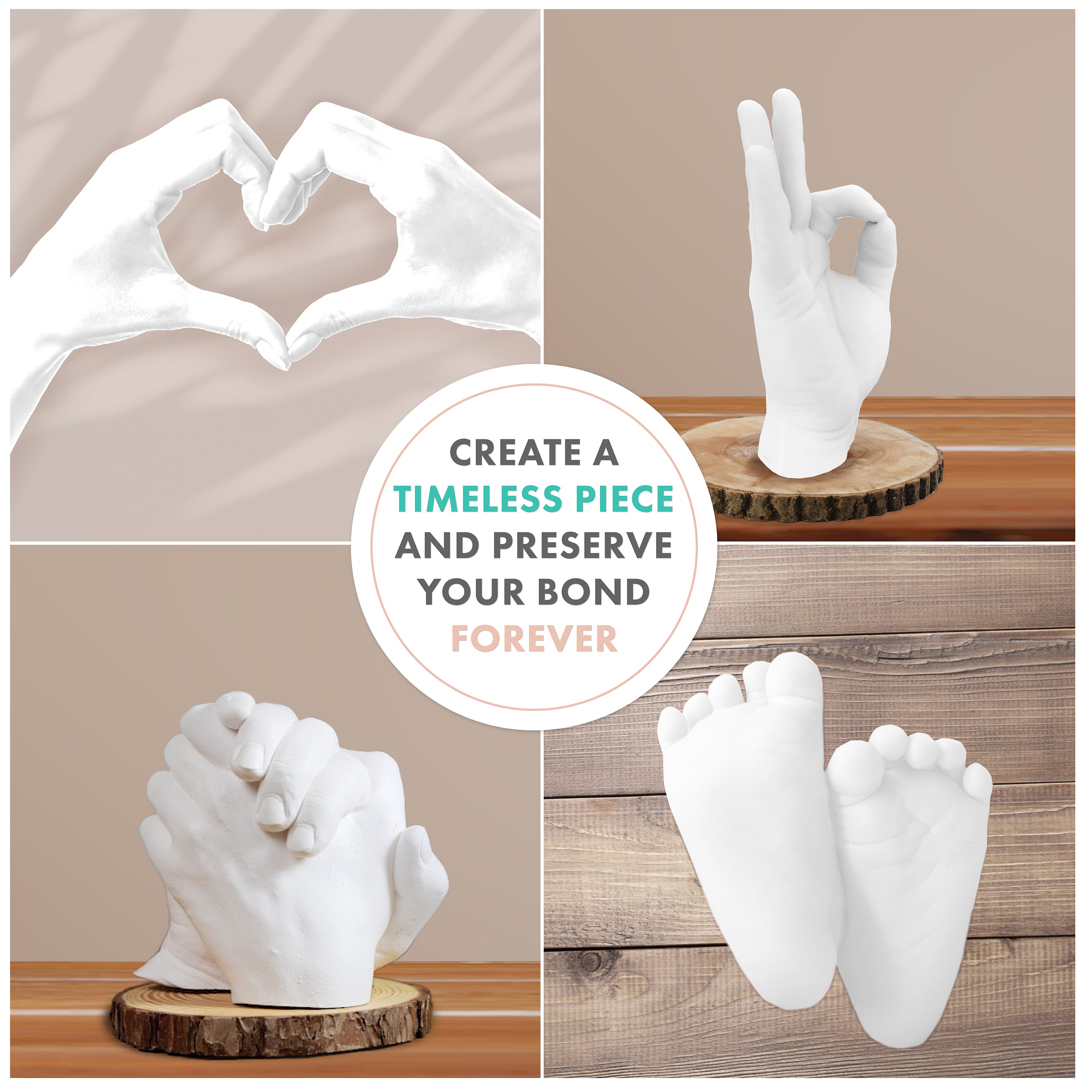 Hand Casting Kit : Make Unforgettable Beautiful Keepsakes