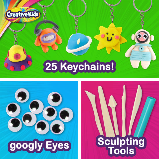 Creative Kids Clay Charms - Sculpt Over 30 Various Clay Charms
