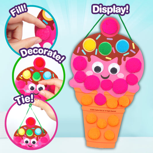 Creative Kids So Yummy! Pom Pom Art Kit for Kids 3+