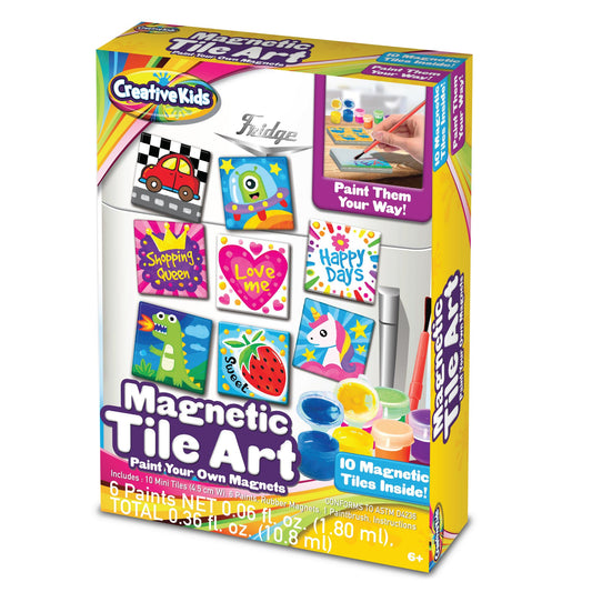 Magnetic Mini Tile Art - Make Your Own Paint Art Craft Set for Kids