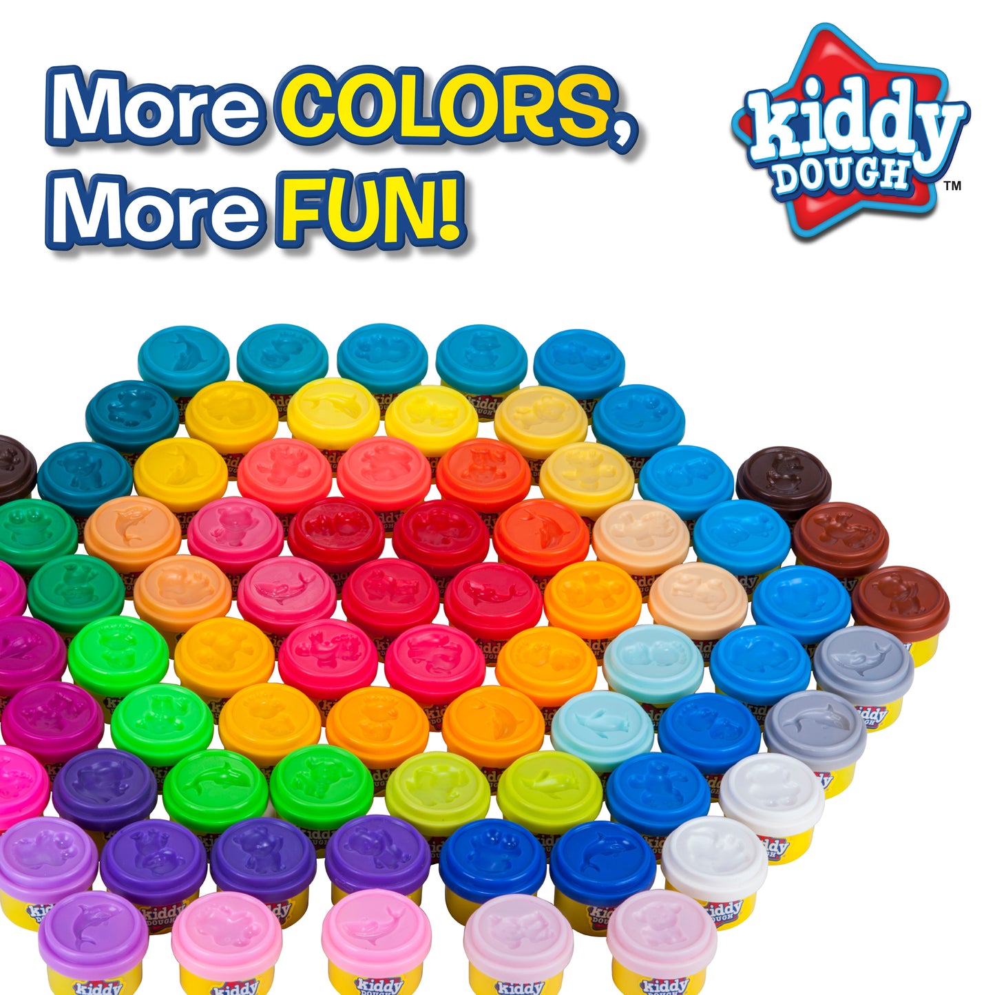80 Pack of Kiddy Dough! Loads of Dough In 80 Colors!