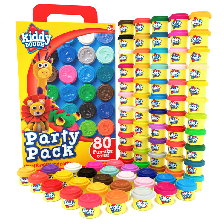 80 Pack Of Party Favors Play Dough - Bulk Party Pack