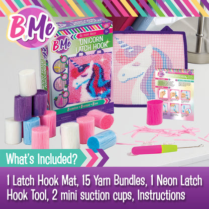 Ultimate Unicorn Latch Hook Kit for Kids from B.Me Crafts