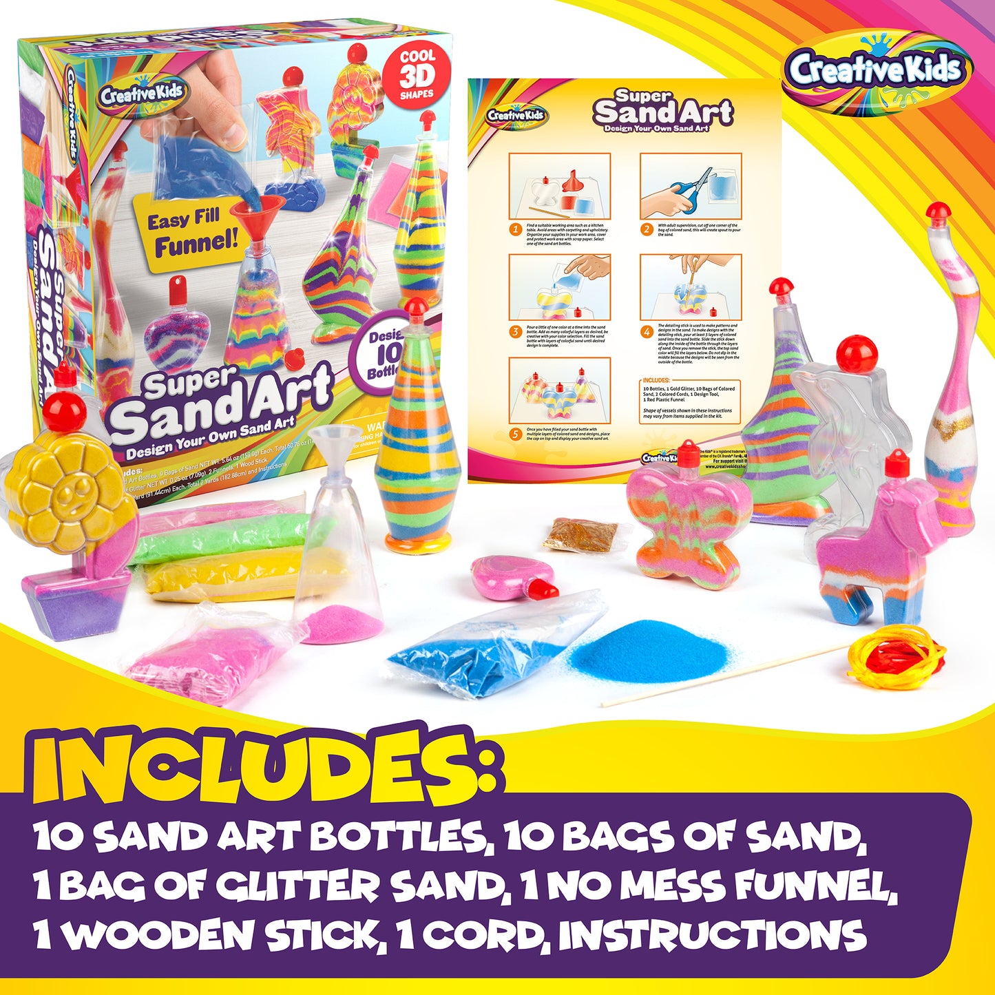 Super Sand Art Craft Kit for Kids