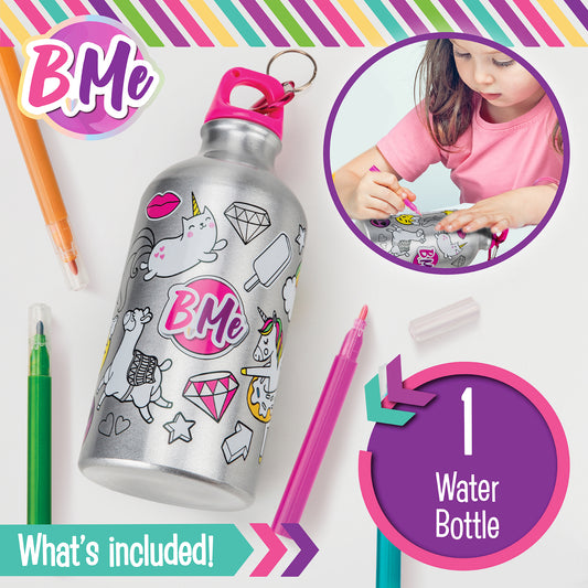 DIY Back to School Lunch Bag & Water Bottle Color-Your-Own