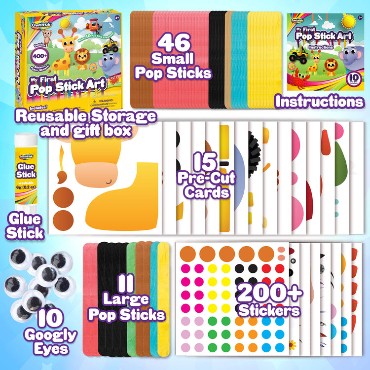 Creative Kids Create 12 Pop Stick Art For Kids