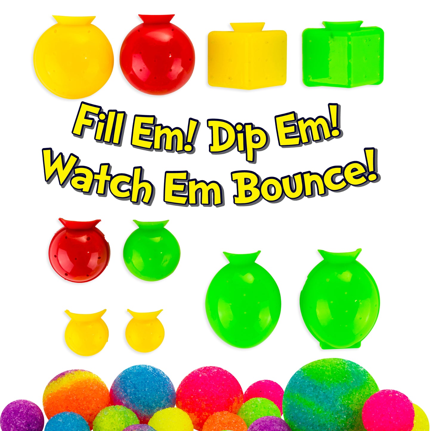 Magic Bouncy Balls - Create Your Own 43 Power Balls Craft Kit for Kids